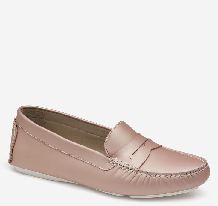 Johnston & Murphy Maggie Loafers Dam - Rosa Skor [CK6280159]